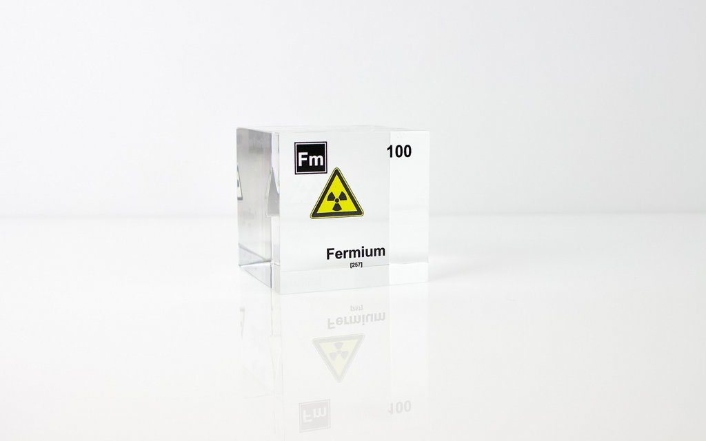 Fermium Element Cube - 2" Acrylic Display - Atomic Number 100