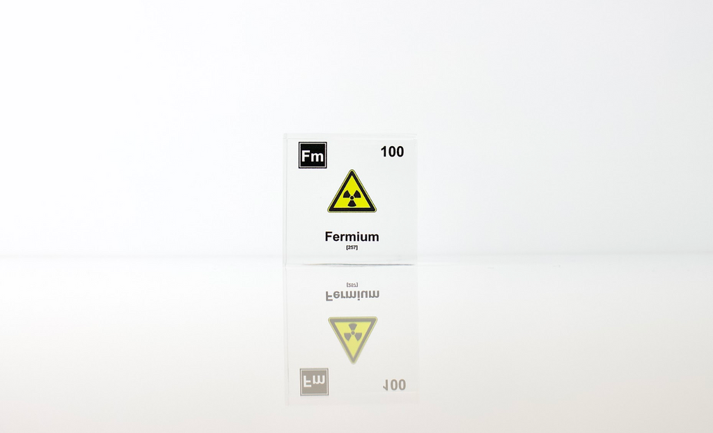 Fermium Element Cube - 2" Acrylic Display - Atomic Number 100