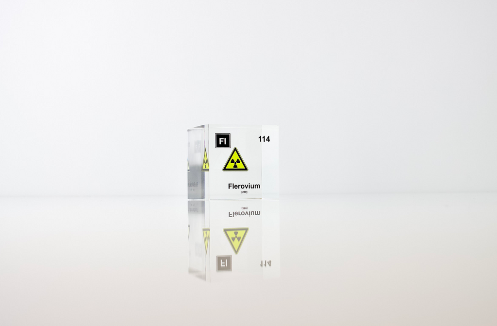 Flerovium Element Cube - 2" Acrylic Display - Atomic Number 114
