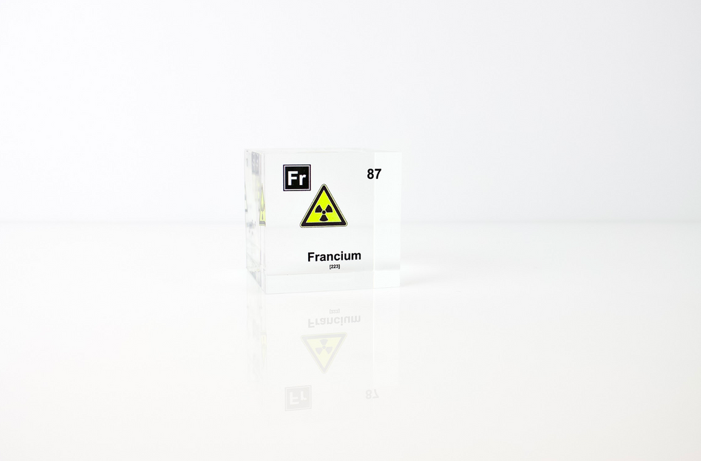 Francium Element Cube - 2" Acrylic Display - Atomic Number 87