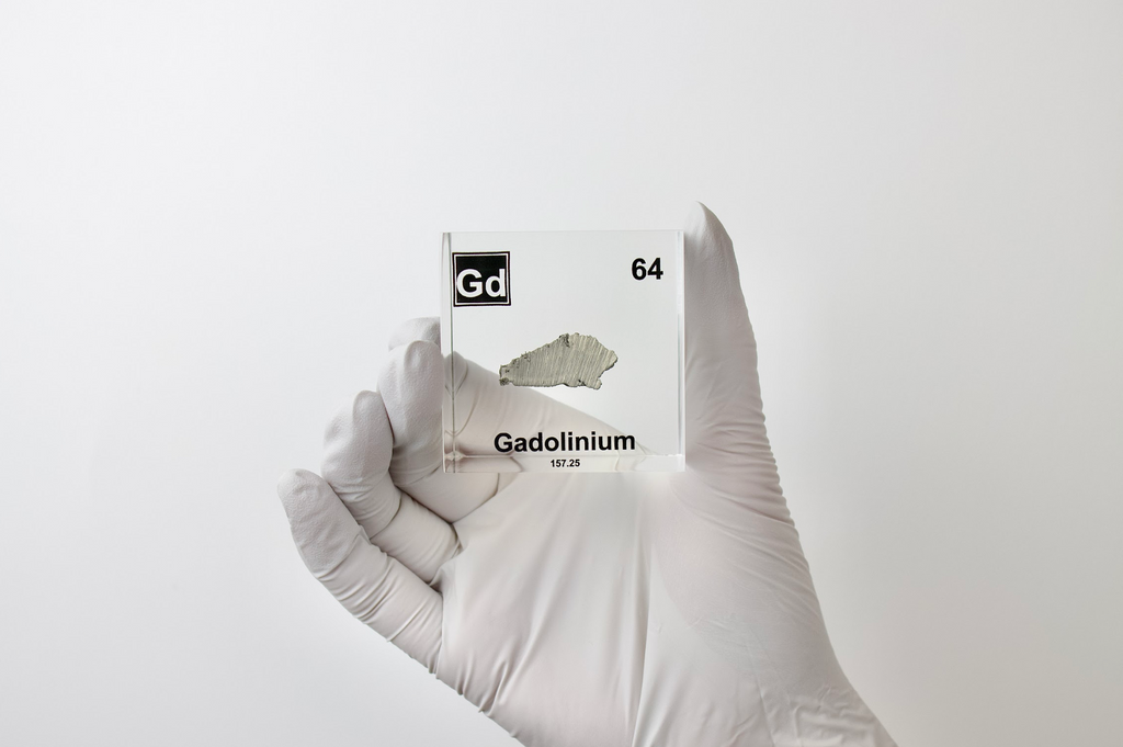 Gadolinium Element Cube - 2" Acrylic Display - Atomic Number 64