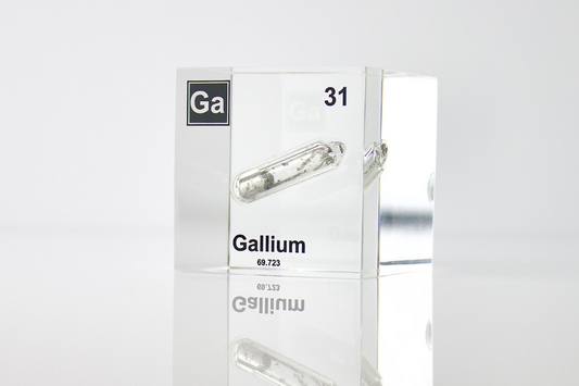 Gallium Element Cube - 2" Acrylic Display - Atomic Number 31