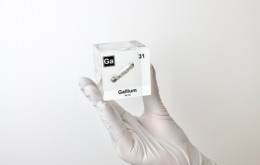 Gallium Element Cube - 2" Acrylic Display - Atomic Number 31