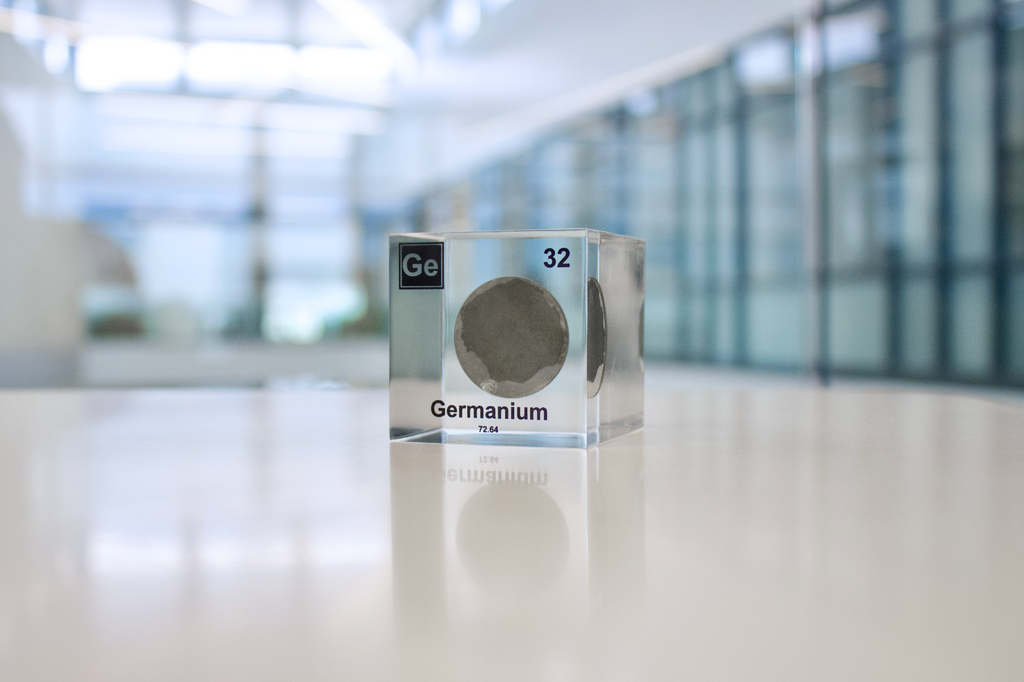 Germanium Element Cube - 2" Acrylic Display - Atomic Number 32