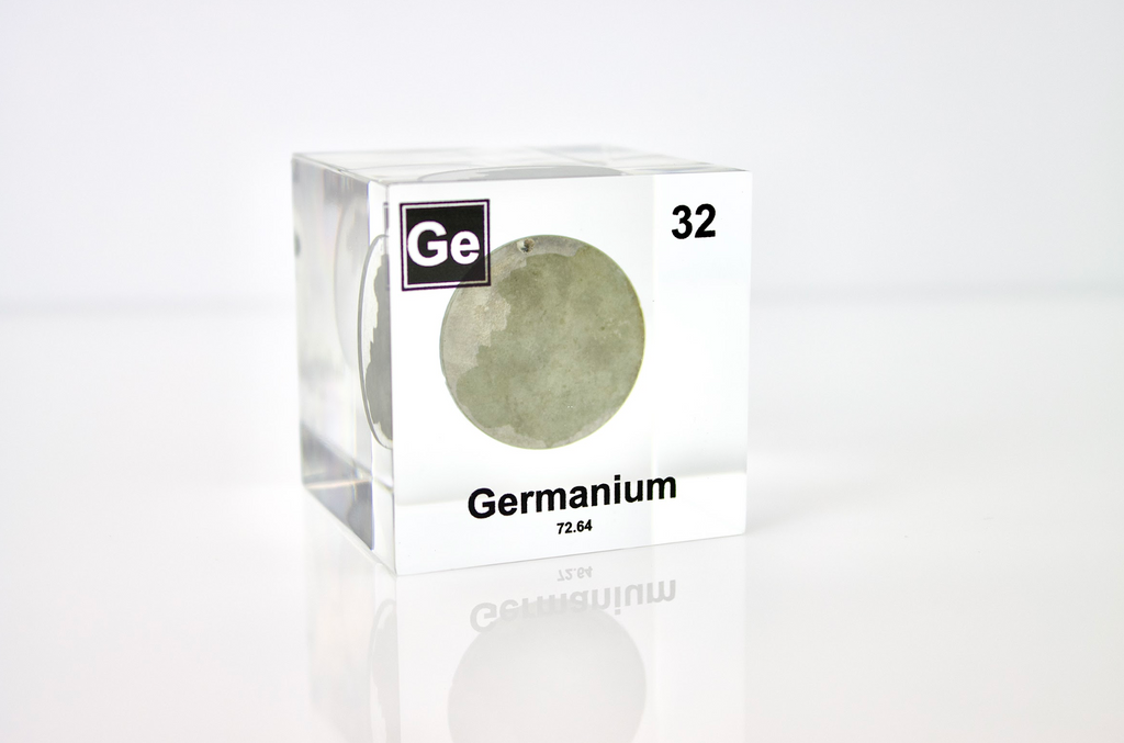 Germanium Element Cube - 2" Acrylic Display - Atomic Number 32