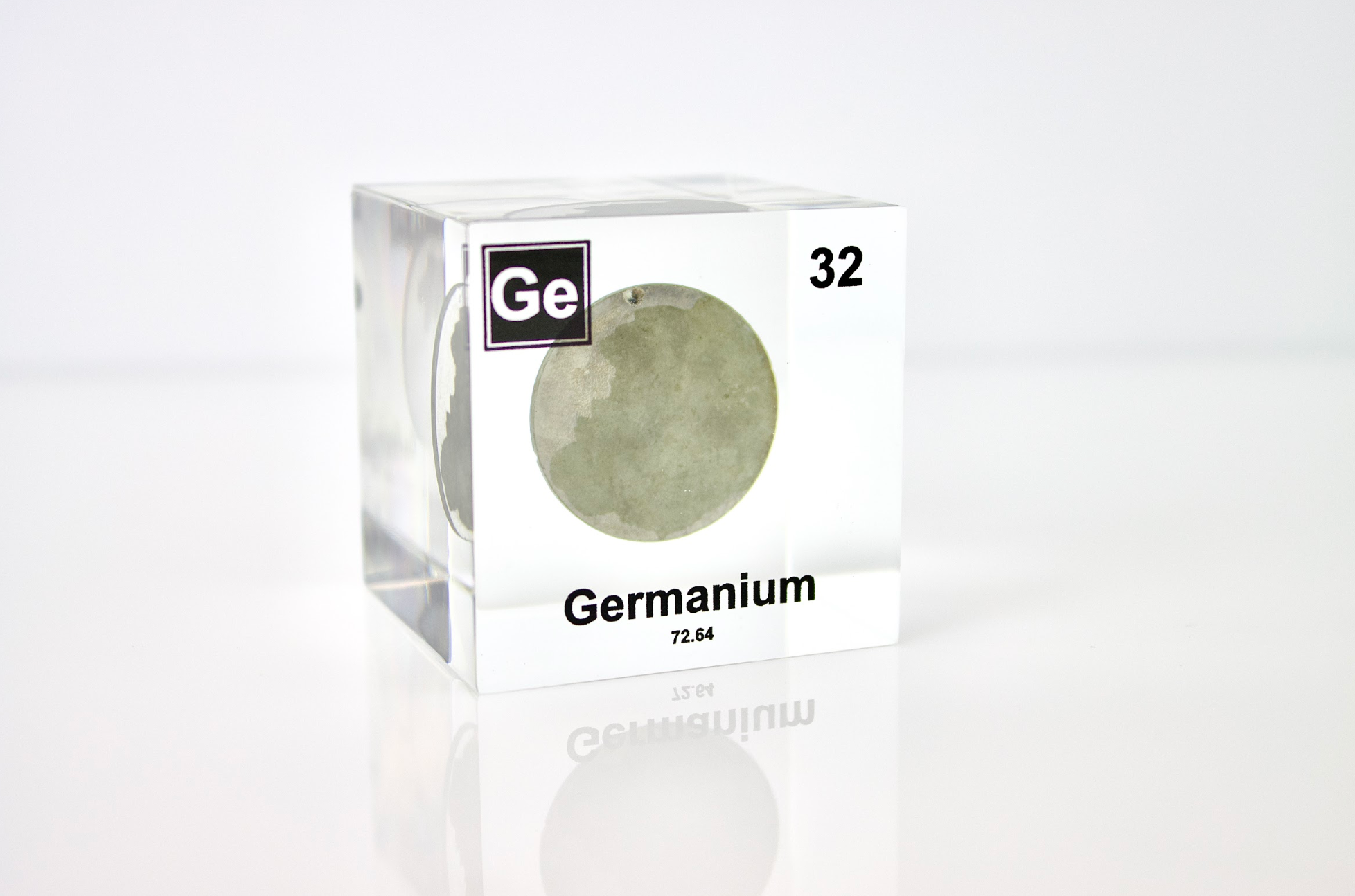 Germanium Element Cube - 2" Acrylic Display - Atomic Number 32