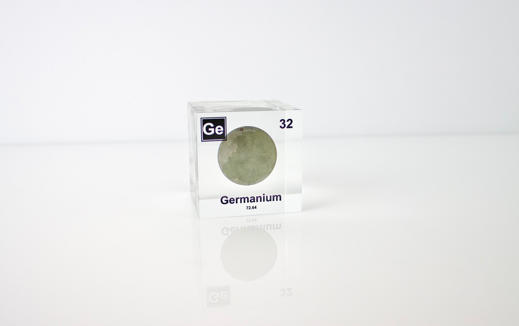 Germanium Element Cube - 2" Acrylic Display - Atomic Number 32