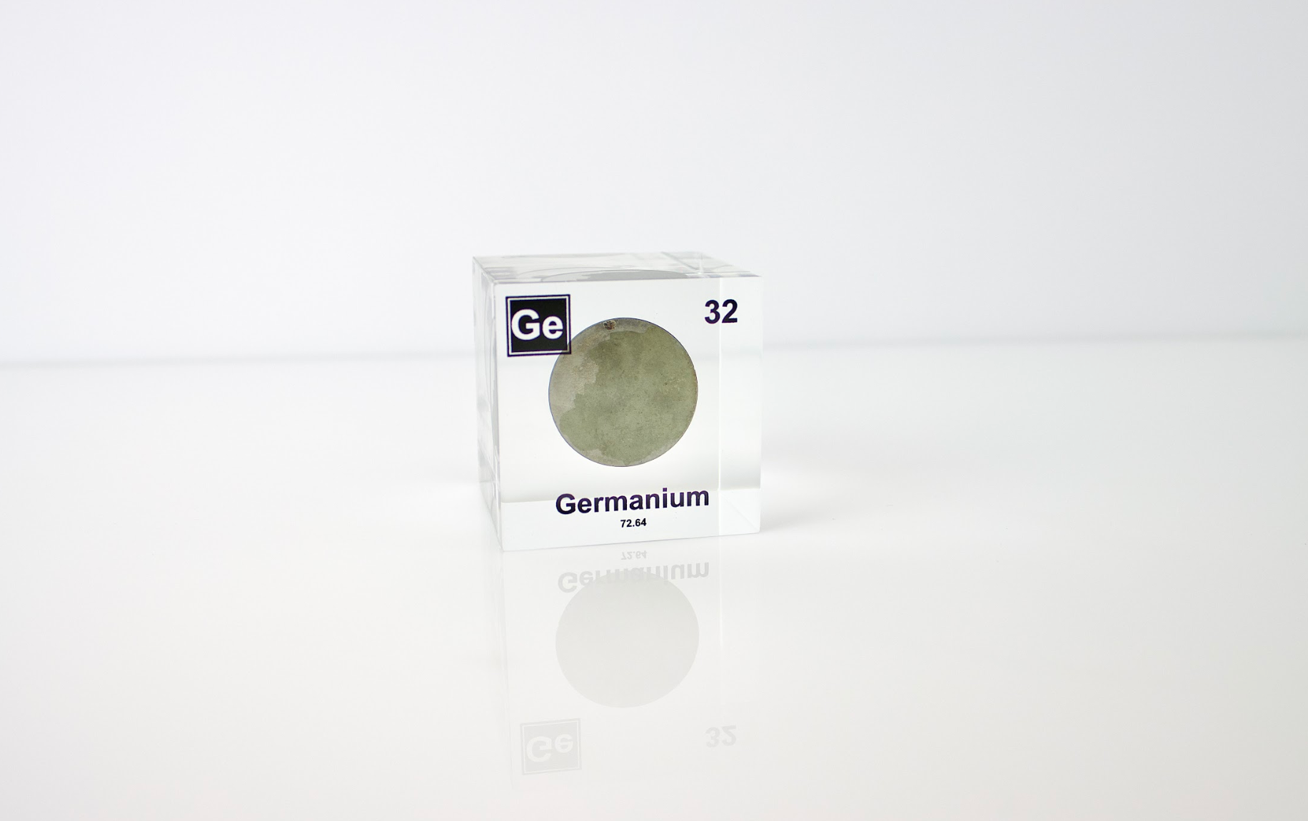 Germanium Element Cube - 2" Acrylic Display - Atomic Number 32