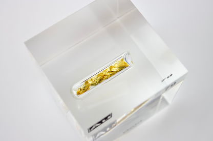 Gold Element Cube - 2" Acrylic Display - Atomic Number 79