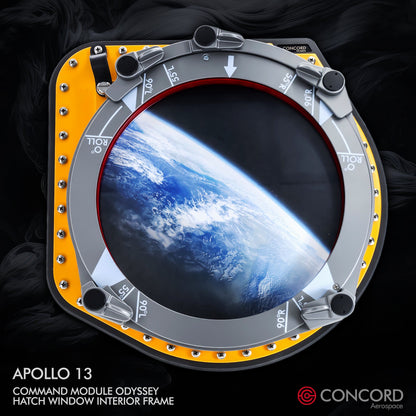 APOLLO 13 COMMAND MODULE ODYSSEY HATCH WINDOW