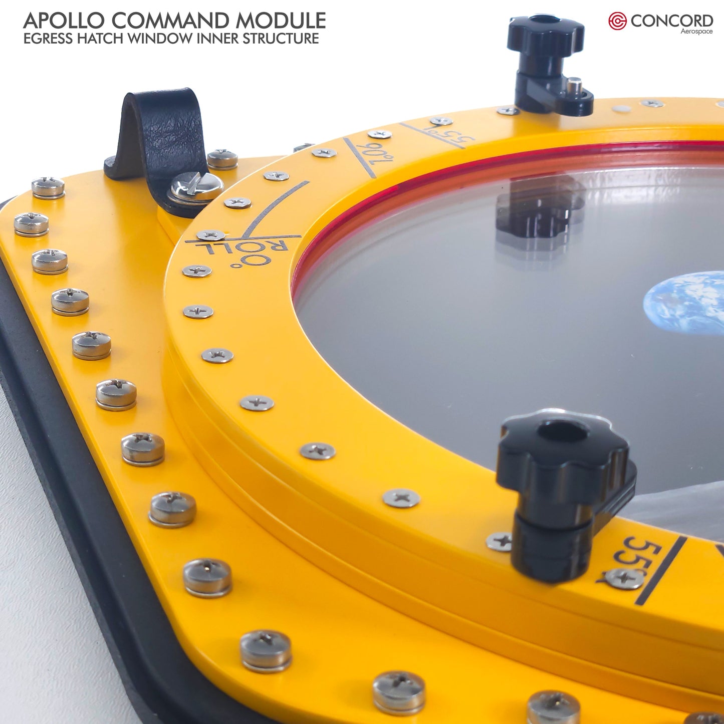 APOLLO COMMAND MODULE HATCH WINDOW - INNER STRUCTURE FRAME