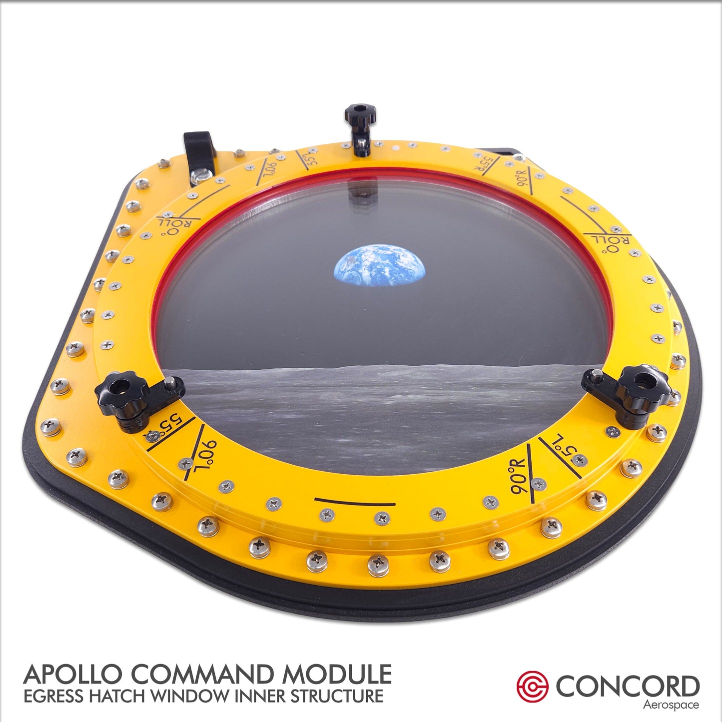 APOLLO COMMAND MODULE HATCH WINDOW - INNER STRUCTURE FRAME