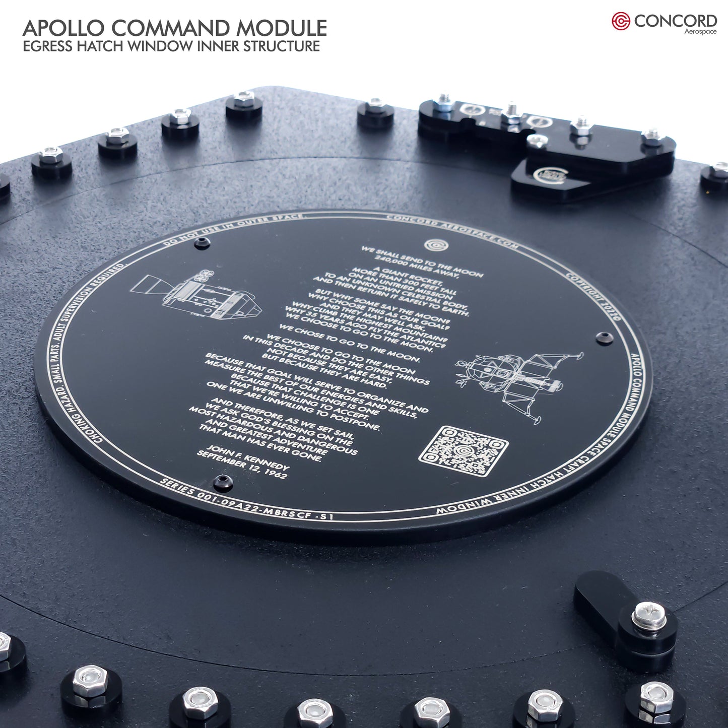 APOLLO 13 COMMAND MODULE ODYSSEY HATCH WINDOW