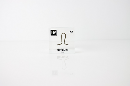 Hafnium Element Cube - 2" Acrylic Display - Atomic Number 72