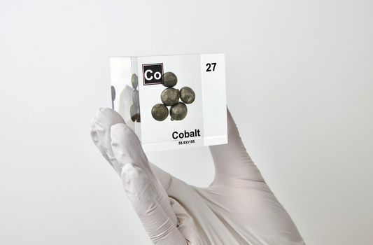 Cobalt Element Cube - 2" Acrylic Display - Atomic Number 27