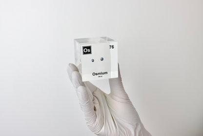 Osmium Element Cube - 2" Acrylic Display - Atomic Number 76
