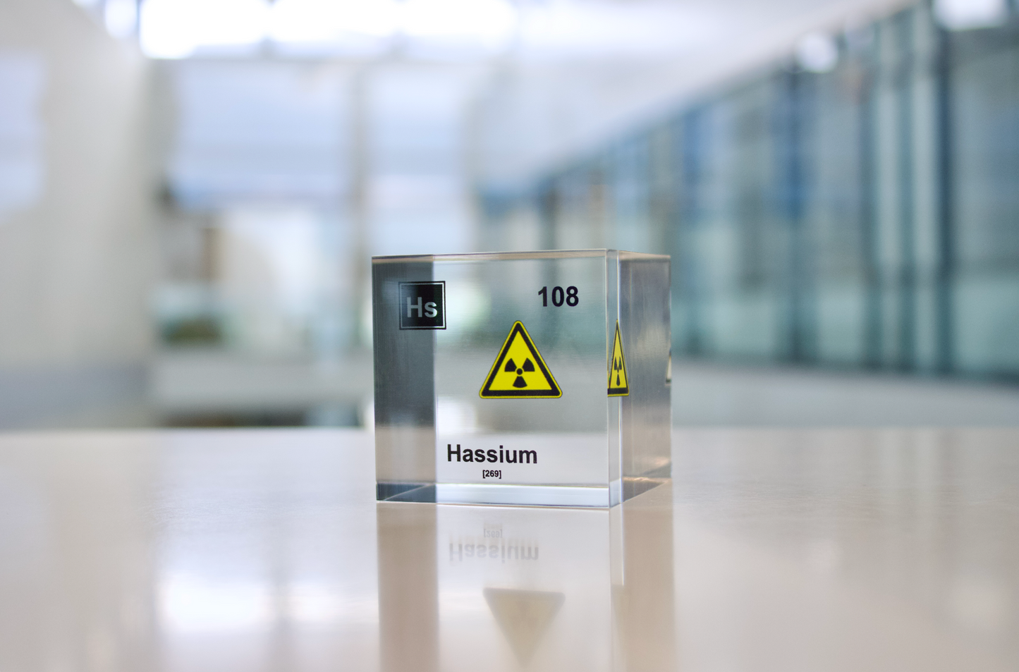 Hassium Element Cube - 2" Acrylic Display - Atomic Number 108