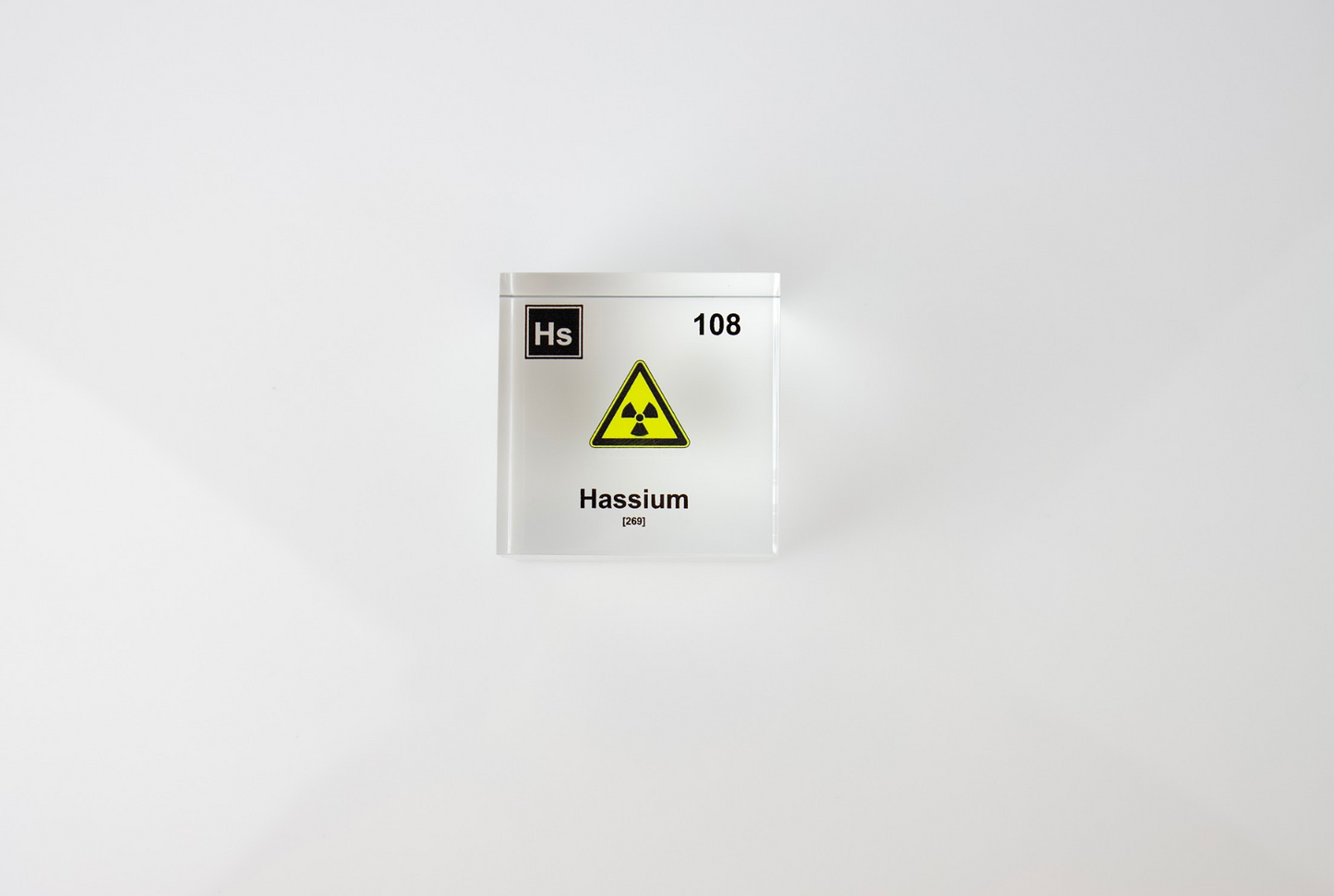 Hassium Element Cube - 2" Acrylic Display - Atomic Number 108