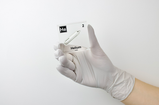 Helium Element Cube - 2" Acrylic Display - Atomic Number 2
