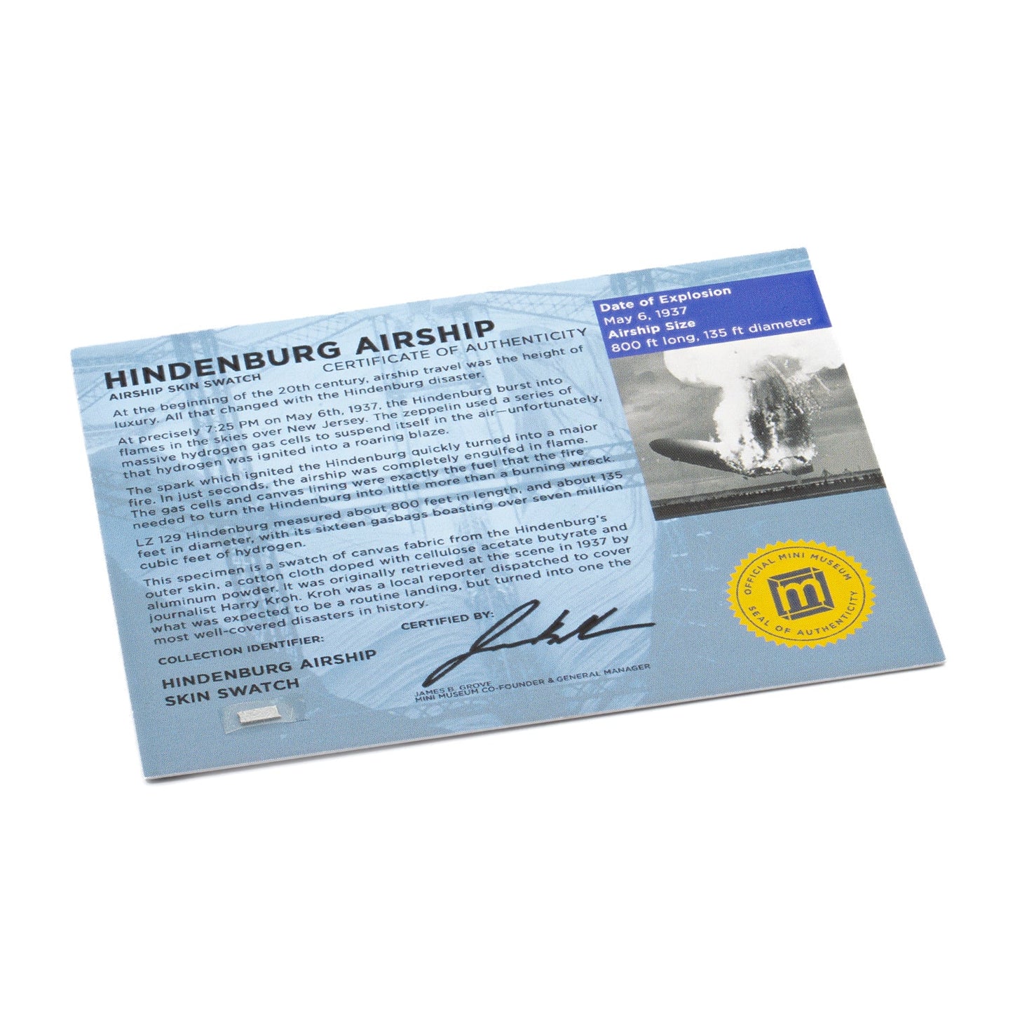 Hindenburg Airship Skin - Card Display