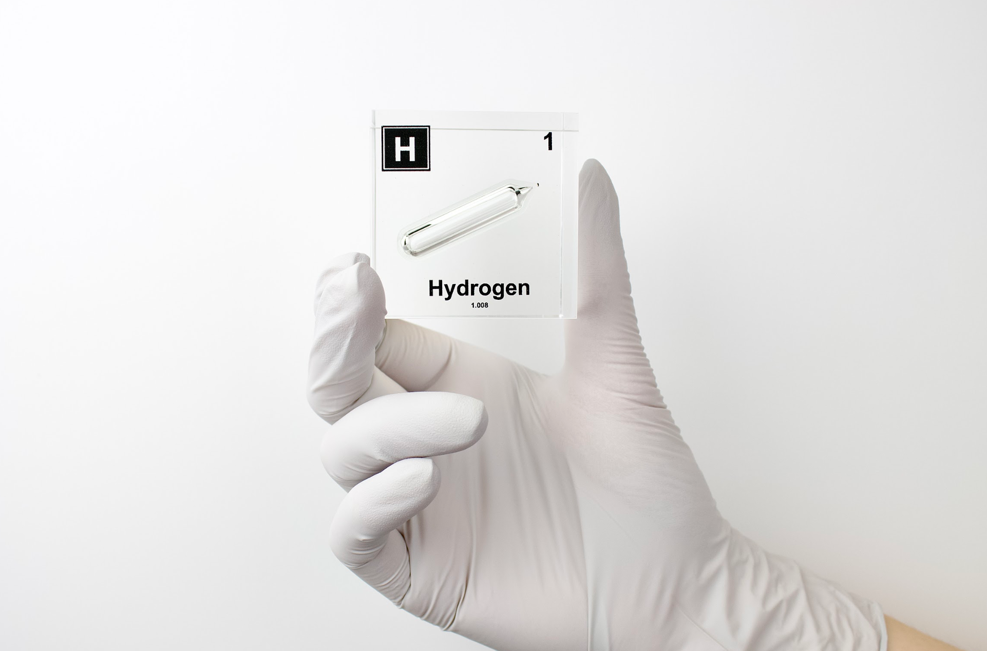 Hydrogen Element Cube - 2" Acrylic Display - Atomic Number 1