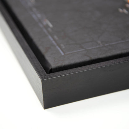 Push Pin World Map: Obsidian (Pins Included)