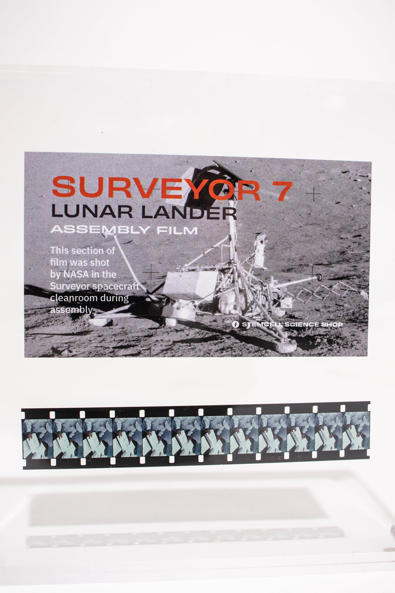 NASA Surveyor 7 Assembly Film Artifact
