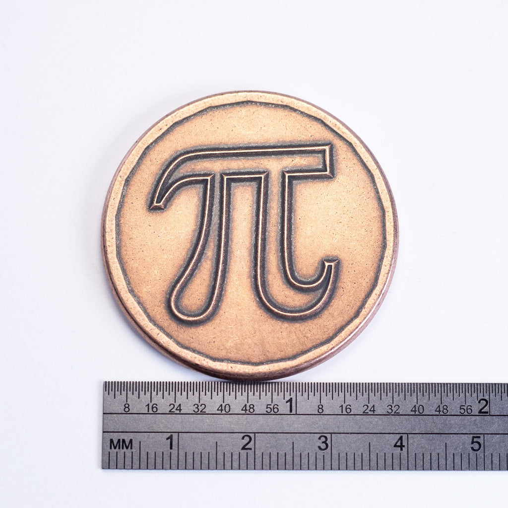 Pi 3.14 Coin in Copper