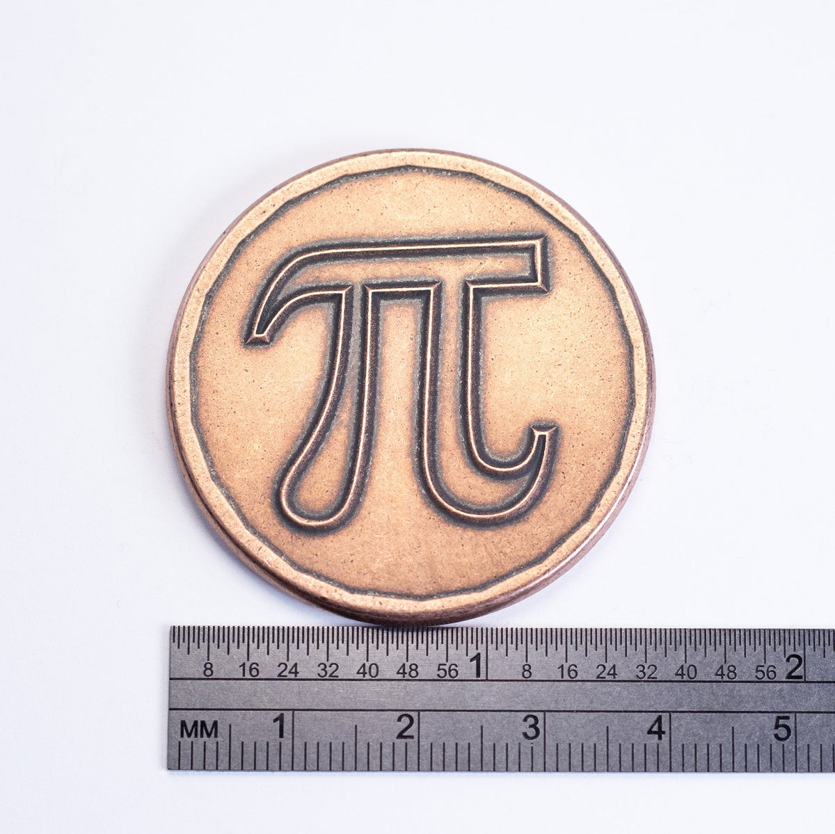 Pi 3.14 Coin in Copper