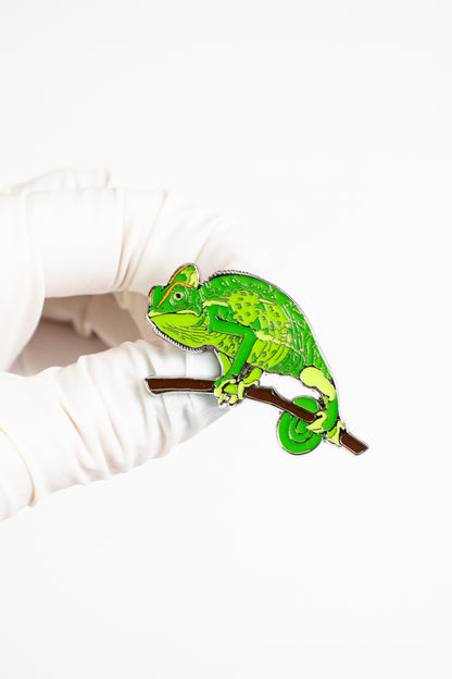 Chameleon Enamel Pin