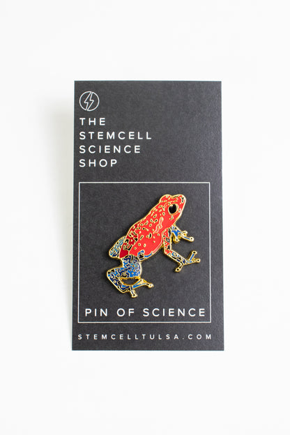 Strawberry Poison Dart Frog Enamel Pin