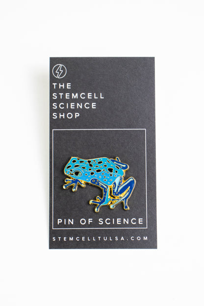 Cobalt Poison Dart Frog Enamel Pin