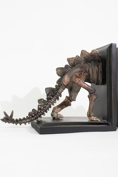 Stegosaurus Skeleton Bookend Set