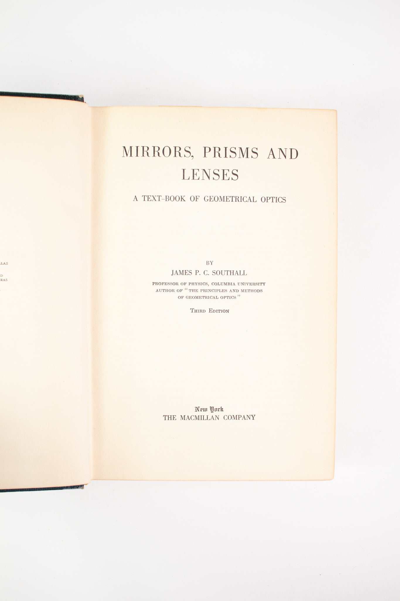 Mirrors Prisms Lenses Third Edition