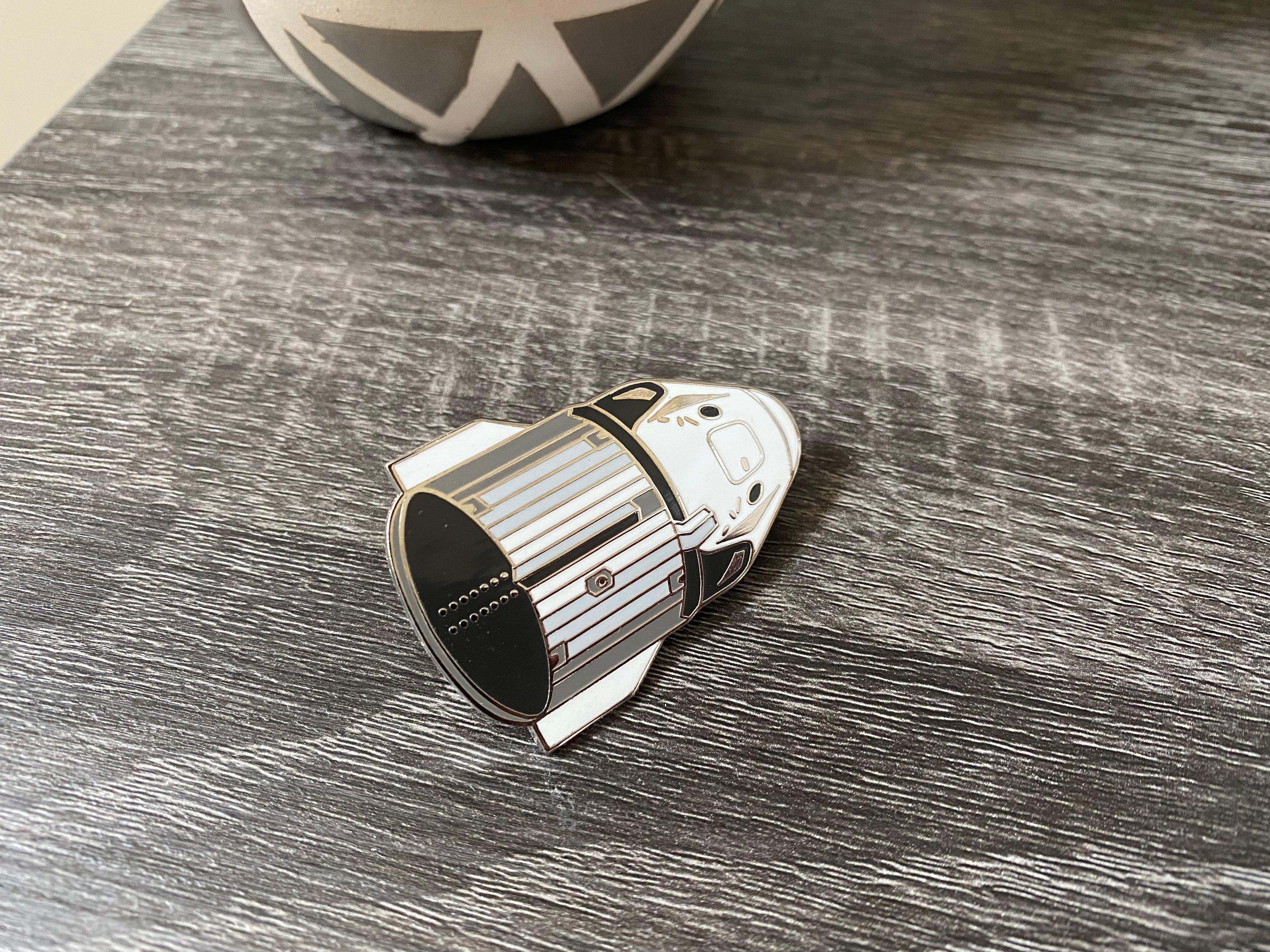 SpaceX Dragon Crew Capsule Enamel Pin