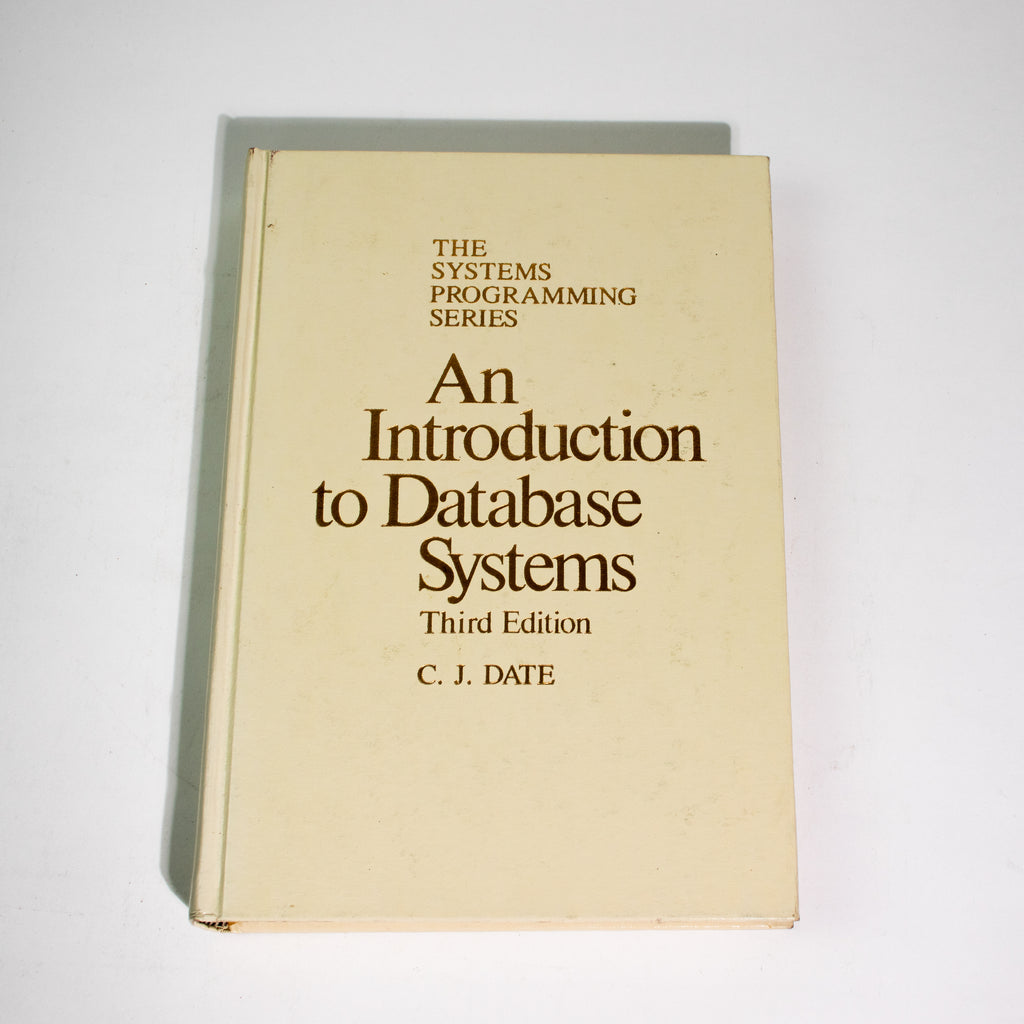 The System Programming Series: Introduction to Database Systems, Third edition, Default Title at Stemcell Science Shop