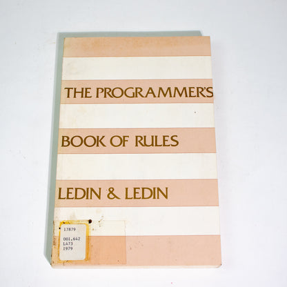 The Programmer's Book of Rules