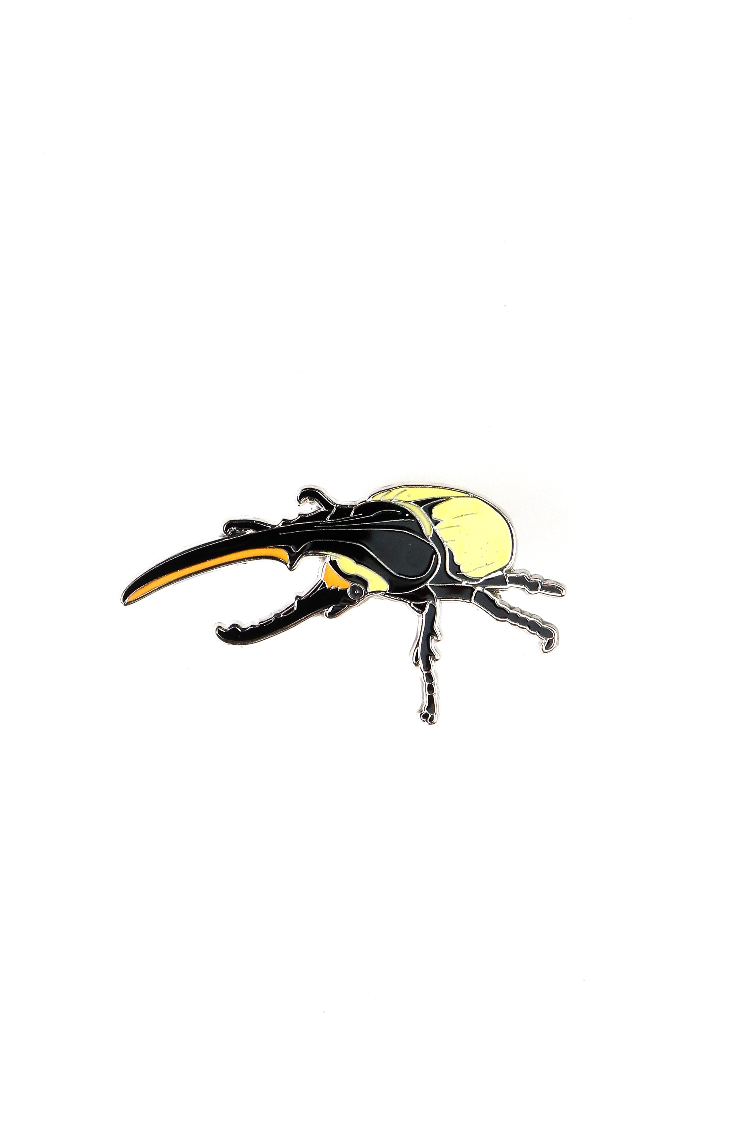 Hercules Beetle Enamel Pin (Dynastes hercules), Default Title at Stemcell Science Shop