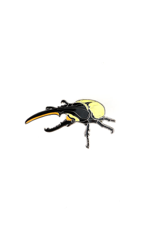 Hercules Beetle Enamel Pin (Dynastes hercules)