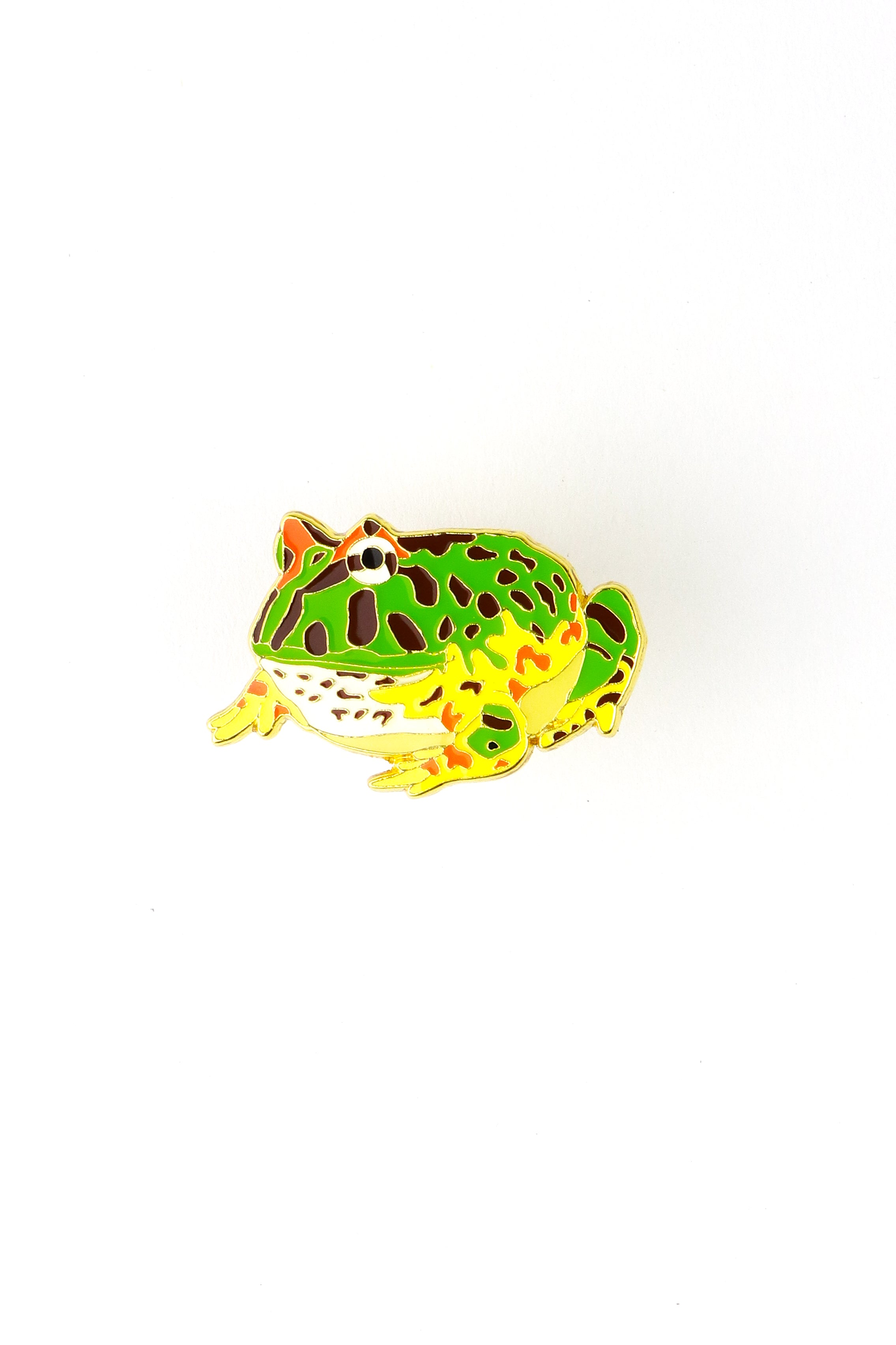 Surinam Horned Frog Enamel Pin (Ceratophrys cornuta), Default Title at Stemcell Science Shop