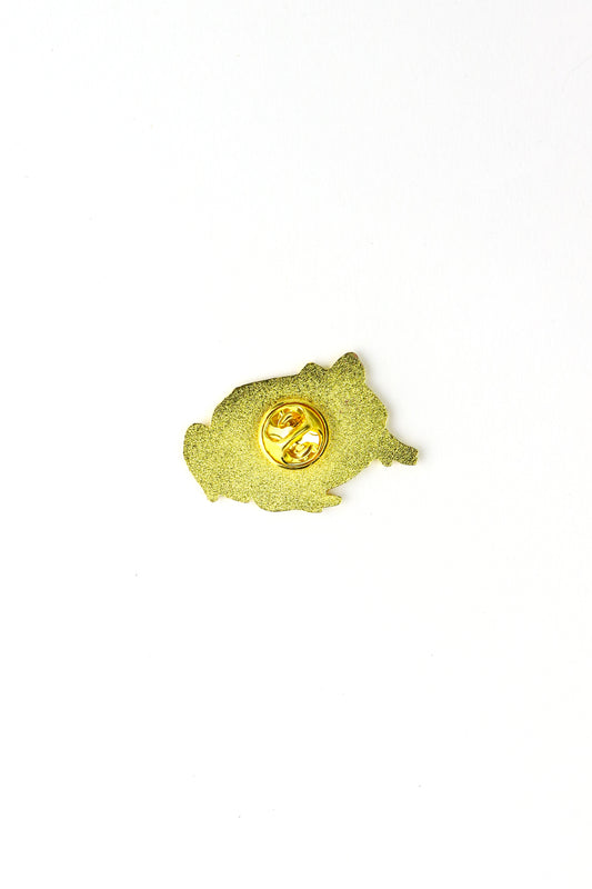 Surinam Horned Frog Enamel Pin (Ceratophrys cornuta)