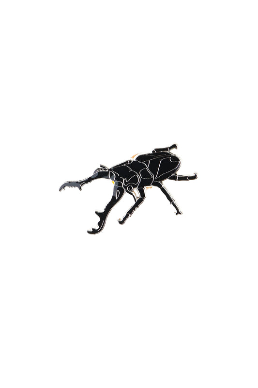 Giraffe Stag Beetle Enamel Pin (Prosopocoilus giraffa)