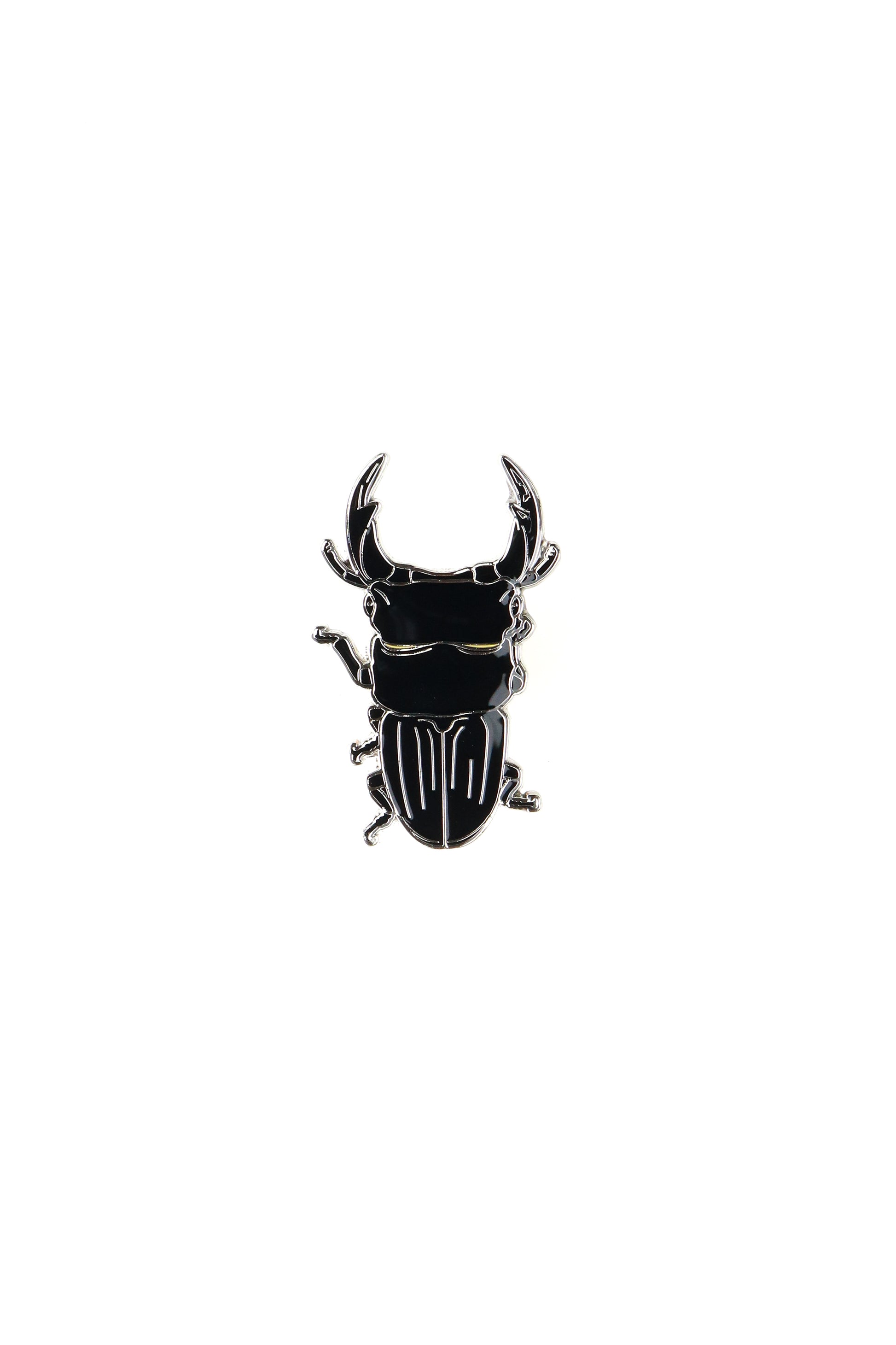Japanese Stag Beetle Enamel Pin (Dorcus hopei binodulosus) - Stemcell Science Shop