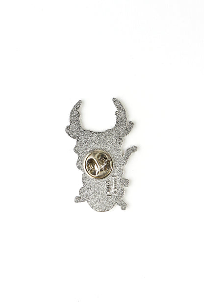 Japanese Stag Beetle Enamel Pin (Dorcus hopei binodulosus) - Stemcell Science Shop