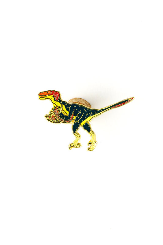 Deinonychus Enamel Pin (Deinonychus antirrhopus) - Stemcell Science Shop