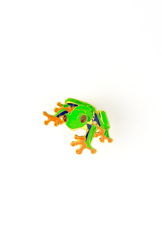 Red-Eyed Tree Frog Enamel Pin (Agalychnis callidryas) - Stemcell Science Shop