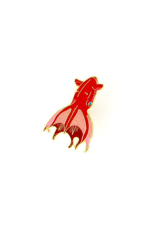 Vampire Squid Enamel Pin (Vampyroteuthis infernalis), Default Title at Stemcell Science Shop