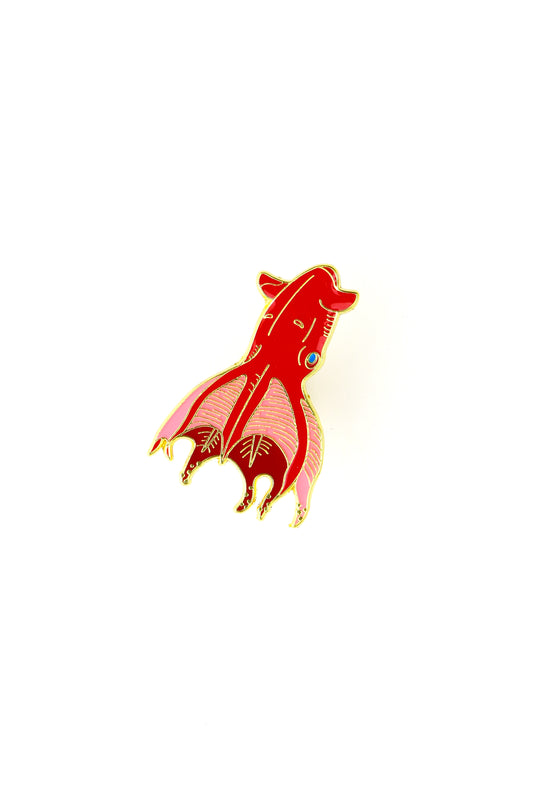 Vampire Squid Enamel Pin (Vampyroteuthis infernalis) - Stemcell Science Shop