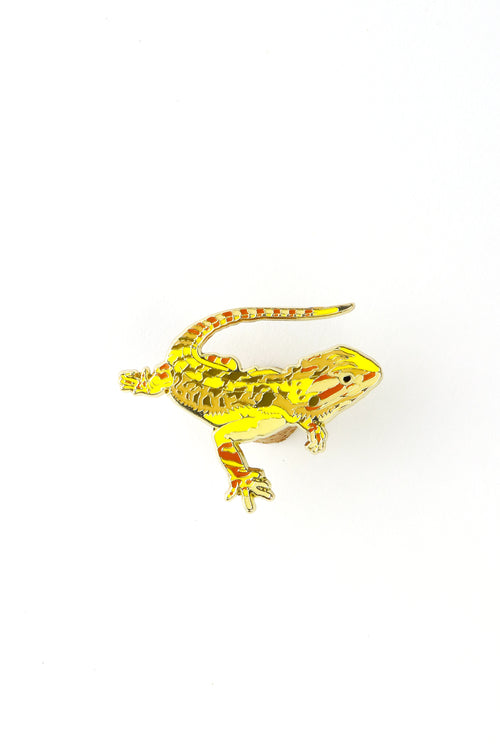 Bearded Dragon Enamel Pin (Pogona vitticeps), Default Title at Stemcell Science Shop