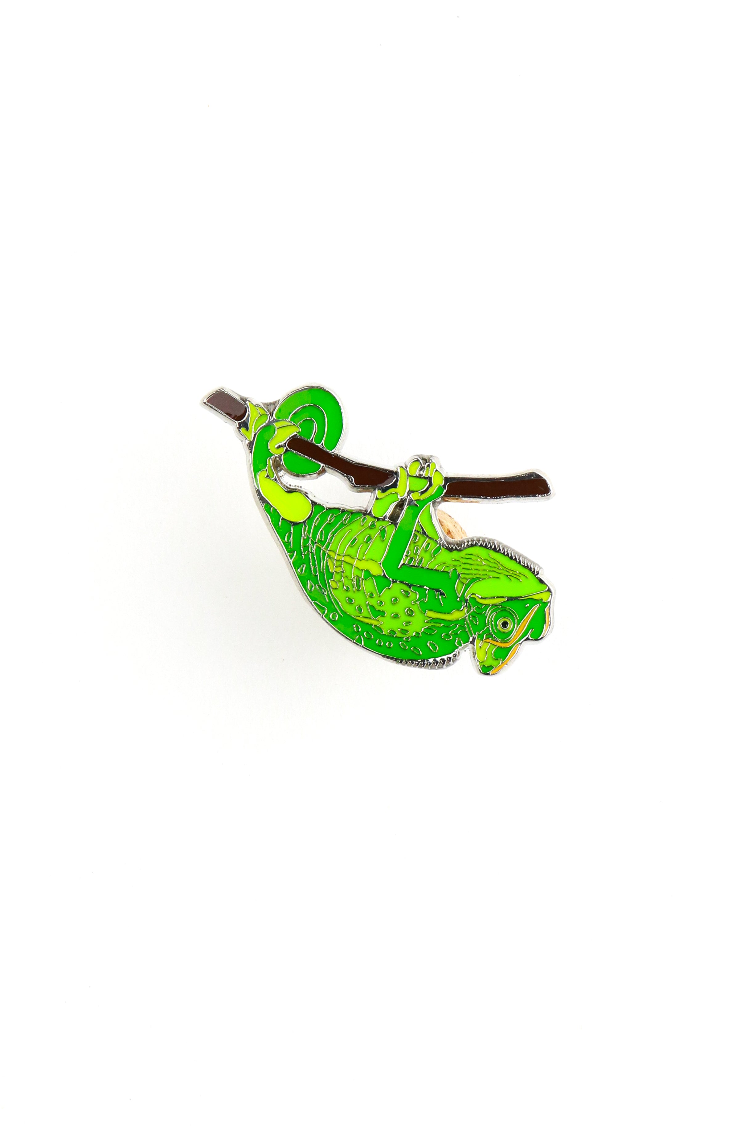 Chameleon Enamel Pin (Chamaeleonidae), Default Title at Stemcell Science Shop